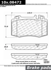 Posi-Quiet Semi-Metallic Brake Pads with Hardware 104.08472                                     - 104.08472 - Image 2