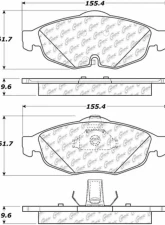 Posi-Quiet Semi-Metallic Brake Pads with Hardware 104.08690                                     - 104.08690 - Image 3