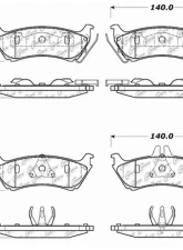 Posi-Quiet Semi-Metallic Brake Pads with Hardware 104.08750                                     - 104.08750 - Image 3