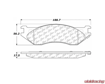 Posi-Quiet Semi-Metallic Brake Pads with Hardware 104.08970 - 104.08970