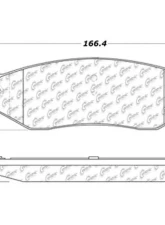 Posi-Quiet Semi-Metallic Brake Pads with Hardware 104.08980                                     - 104.08980 - Image 3
