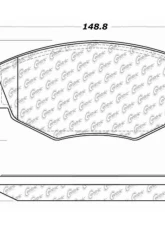 Posi-Quiet Semi-Metallic Brake Pads 104.09100                                     - 104.09100 - Image 3