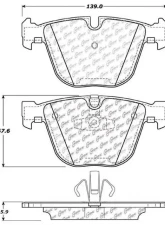 Posi-Quiet Semi-Metallic Brake Pads with Hardware 104.09191                                     - 104.09191 - Image 3
