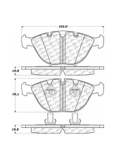Posi-Quiet Semi-Metallic Brake Pads with Hardware 104.09200                                     - 104.09200 - Image 2