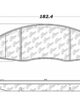 Posi-Quiet Semi-Metallic Brake Pads with Hardware 104.09210                                     - 104.09210 - Image 3