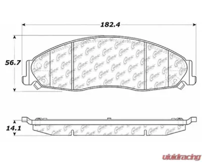 Posi-Quiet Semi-Metallic Brake Pads with Hardware 104.09210 - 104.09210