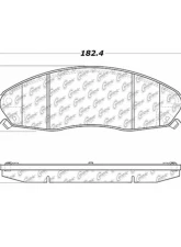 Posi-Quiet Semi-Metallic Brake Pads with Hardware 104.09210                                     - 104.09210 - Image 3