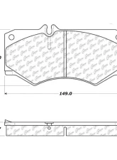 Posi-Quiet Semi-Metallic Brake Pads 104.09270                                     - 104.09270 - Image 2