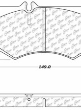 Posi-Quiet Semi-Metallic Brake Pads 104.09270                                     - 104.09270 - Image 3