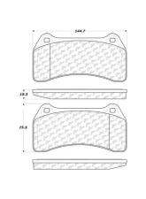 Posi-Quiet Semi-Metallic Brake Pads with Hardware 104.09380                                     - 104.09380 - Image 2