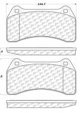 Posi-Quiet Semi-Metallic Brake Pads with Hardware 104.09380                                     - 104.09380 - Image 3