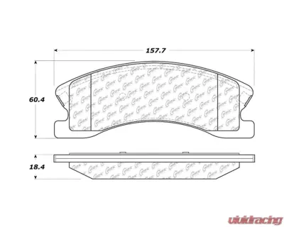 Posi-Quiet Semi-Metallic Brake Pads with Hardware 104.09450 - 104.09450