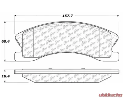 Posi-Quiet Semi-Metallic Brake Pads with Hardware 104.09450 - 104.09450