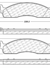 Posi-Quiet Semi-Metallic Brake Pads with Hardware 104.09650                                     - 104.09650 - Image 3