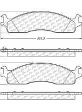 Posi-Quiet Semi-Metallic Brake Pads with Hardware 104.09650                                     - 104.09650 - Image 3