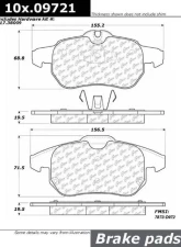 Posi-Quiet Semi-Metallic Brake Pads with Hardware 104.09721                                     - 104.09721 - Image 2