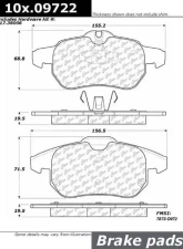 Posi-Quiet Semi-Metallic Brake Pads with Hardware 104.09722                                     - 104.09722 - Image 3