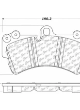 Posi-Quiet Semi-Metallic Brake Pads with Hardware 104.09770                                     - 104.09770 - Image 2