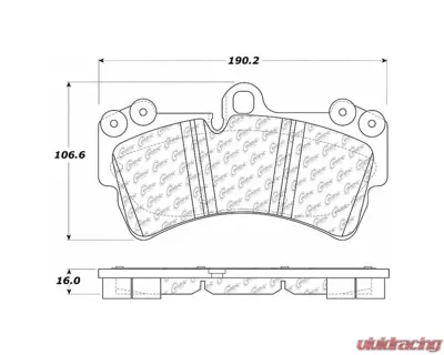 Posi-Quiet Semi-Metallic Brake Pads with Hardware 104.09770 - 104.09770