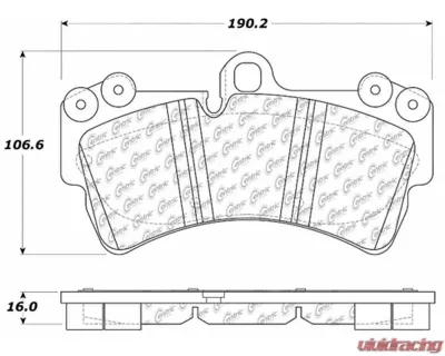Posi-Quiet Semi-Metallic Brake Pads with Hardware 104.09770 - 104.09770