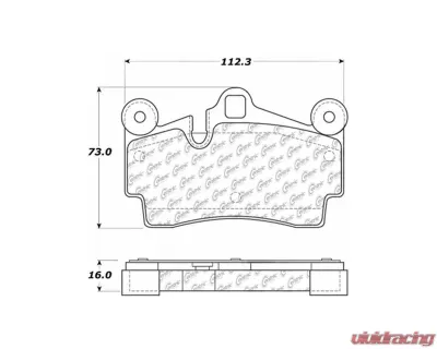 Posi-Quiet Semi-Metallic Brake Pads with Hardware 104.09780 - 104.09780