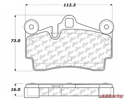 Posi-Quiet Semi-Metallic Brake Pads with Hardware 104.09780 - 104.09780