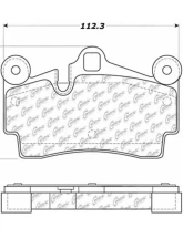 Posi-Quiet Semi-Metallic Brake Pads with Hardware 104.09780                                     - 104.09780 - Image 3