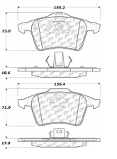 Posi-Quiet Semi-Metallic Brake Pads with Hardware 104.09790                                     - 104.09790 - Image 3