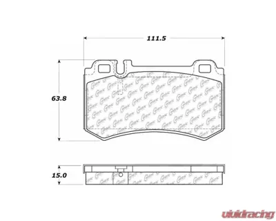 Posi-Quiet Semi-Metallic Brake Pads 104.09840 - 104.09840
