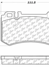 Posi-Quiet Semi-Metallic Brake Pads 104.09840                                     - 104.09840 - Image 3