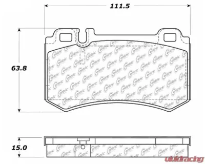 Posi-Quiet Semi-Metallic Brake Pads 104.09840 - 104.09840