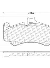 Posi-Quiet Semi-Metallic Brake Pads 104.09910                                     - 104.09910 - Image 2