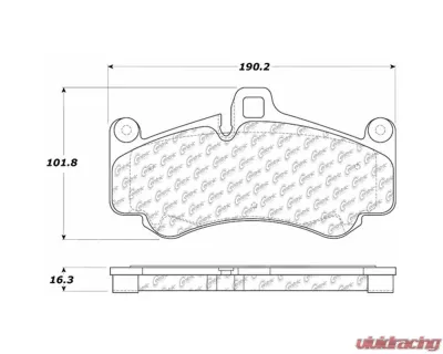 Posi-Quiet Semi-Metallic Brake Pads 104.09910 - 104.09910