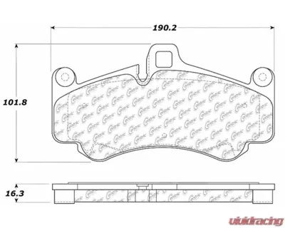 Posi-Quiet Semi-Metallic Brake Pads 104.09910 - 104.09910