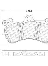 Posi-Quiet Semi-Metallic Brake Pads with Hardware 104.10070                                     - 104.10070 - Image 2
