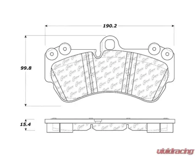 Posi-Quiet Semi-Metallic Brake Pads with Hardware 104.10070 - 104.10070