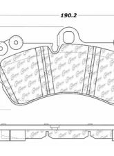 Posi-Quiet Semi-Metallic Brake Pads with Hardware 104.10070                                     - 104.10070 - Image 3