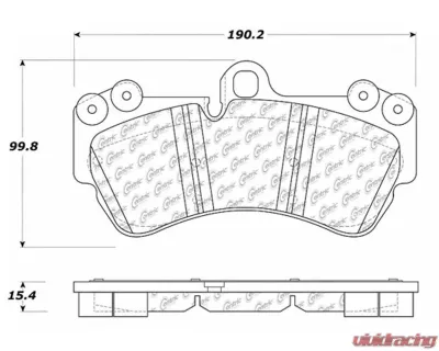 Posi-Quiet Semi-Metallic Brake Pads with Hardware 104.10070 - 104.10070