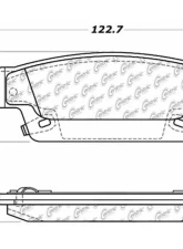 Posi-Quiet Semi-Metallic Brake Pads with Hardware 104.10200                                     - 104.10200 - Image 3
