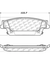Posi-Quiet Semi-Metallic Brake Pads with Hardware 104.10200                                     - 104.10200 - Image 3