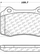 Posi-Quiet Semi-Metallic Brake Pads with Hardware 104.10531                                     - 104.10531 - Image 3