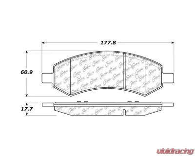 Posi-Quiet Semi-Metallic Brake Pads with Hardware 104.10840 - 104.10840