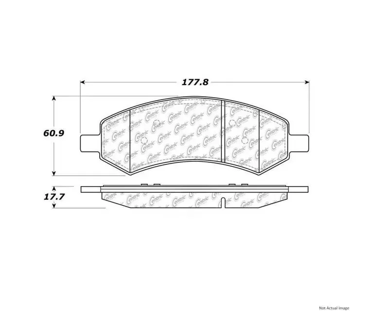 Posi-Quiet Semi-Metallic Brake Pads with Hardware 104.10840 - 104.10840
