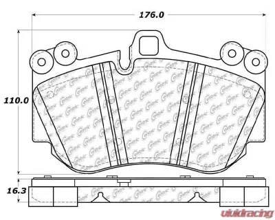 Posi-Quiet Semi-Metallic Brake Pads 104.11300 - 104.11300