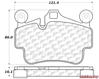 Posi-Quiet Semi-Metallic Brake Pads 104.11350 - 104.11350