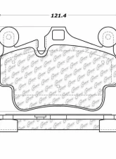Posi-Quiet Semi-Metallic Brake Pads 104.11350                                     - 104.11350 - Image 3