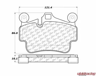 Posi-Quiet Semi-Metallic Brake Pads 104.11350 - 104.11350