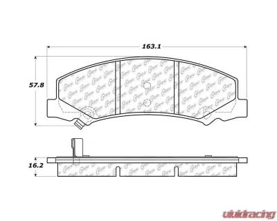 Posi-Quiet Semi-Metallic Brake Pads with Hardware 104.11590 - 104.11590
