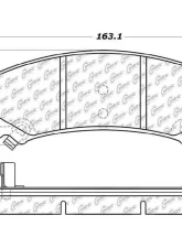 Posi-Quiet Semi-Metallic Brake Pads with Hardware 104.11590                                     - 104.11590 - Image 3