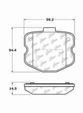 Posi-Quiet Semi-Metallic Brake Pads 104.11850                                     - 104.11850 - Image 2